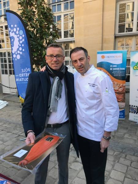 Dégustation de saumon frais pour Matignon à Paris